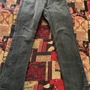 Levi’s 511 Black Label Washed Black Denim Jeans 34x34